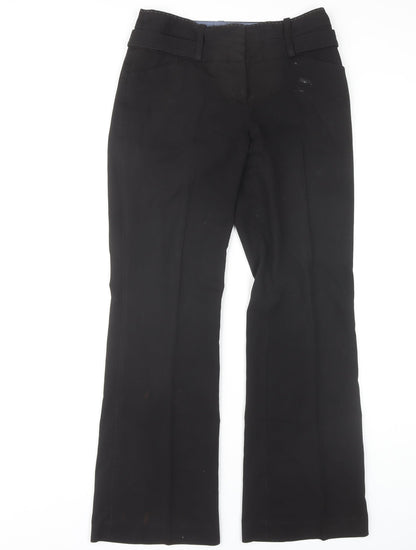 Womens UK Size 8 NEXT Regular Fit Dress Pants Black Trousers
