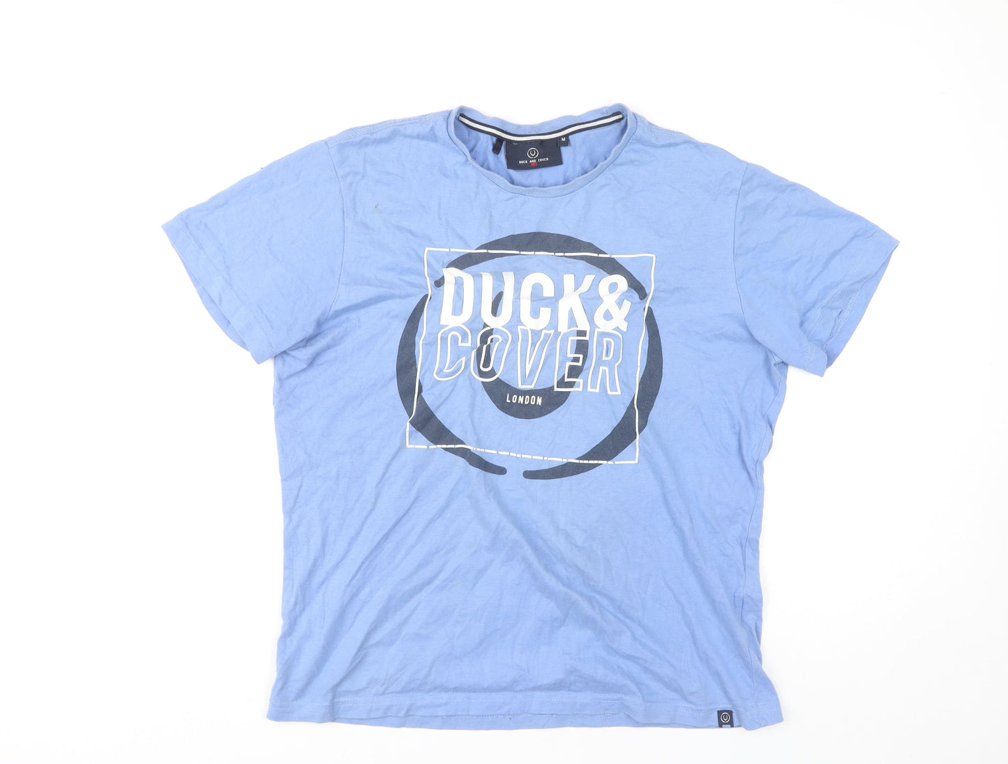 Mens UK Size M Duck and Cover Blue  T-Shirt