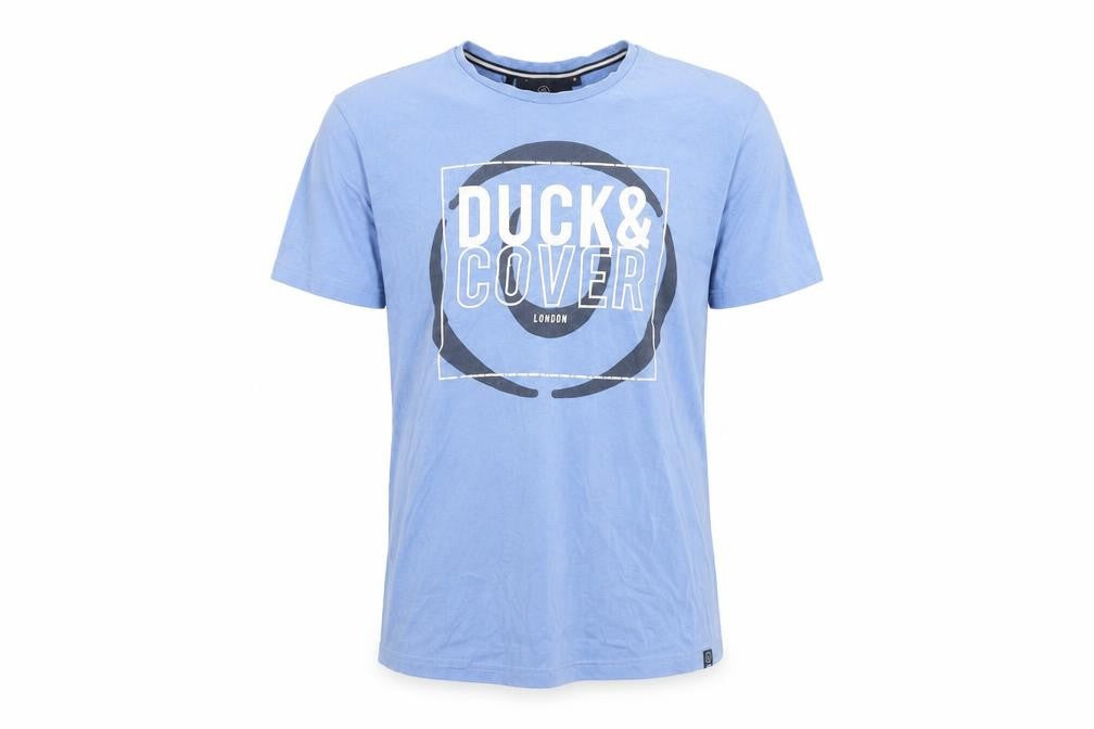 Mens UK Size M Duck and Cover Blue  T-Shirt