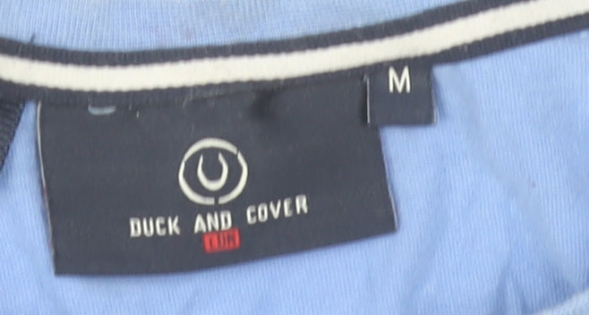 Mens UK Size M Duck and Cover Blue  T-Shirt