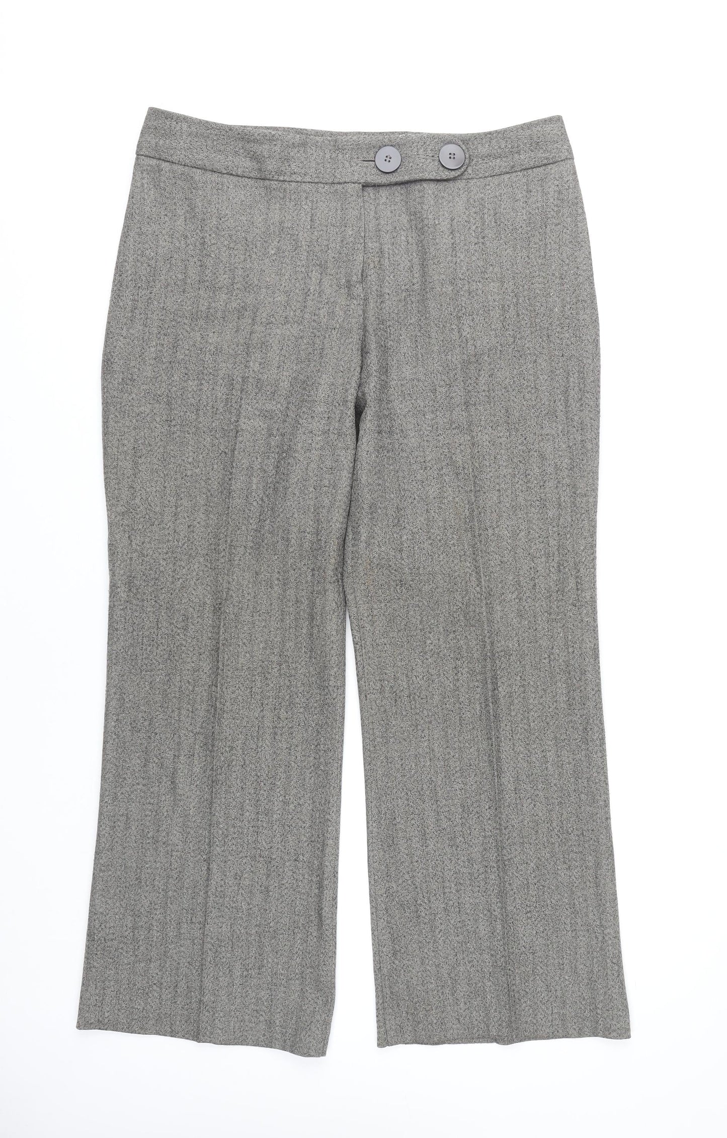 Womens UK Size 14 Marks and Spencer Regular Fit  Grey Trousers