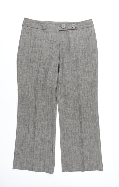 Womens UK Size 14 Marks and Spencer Regular Fit  Grey Trousers