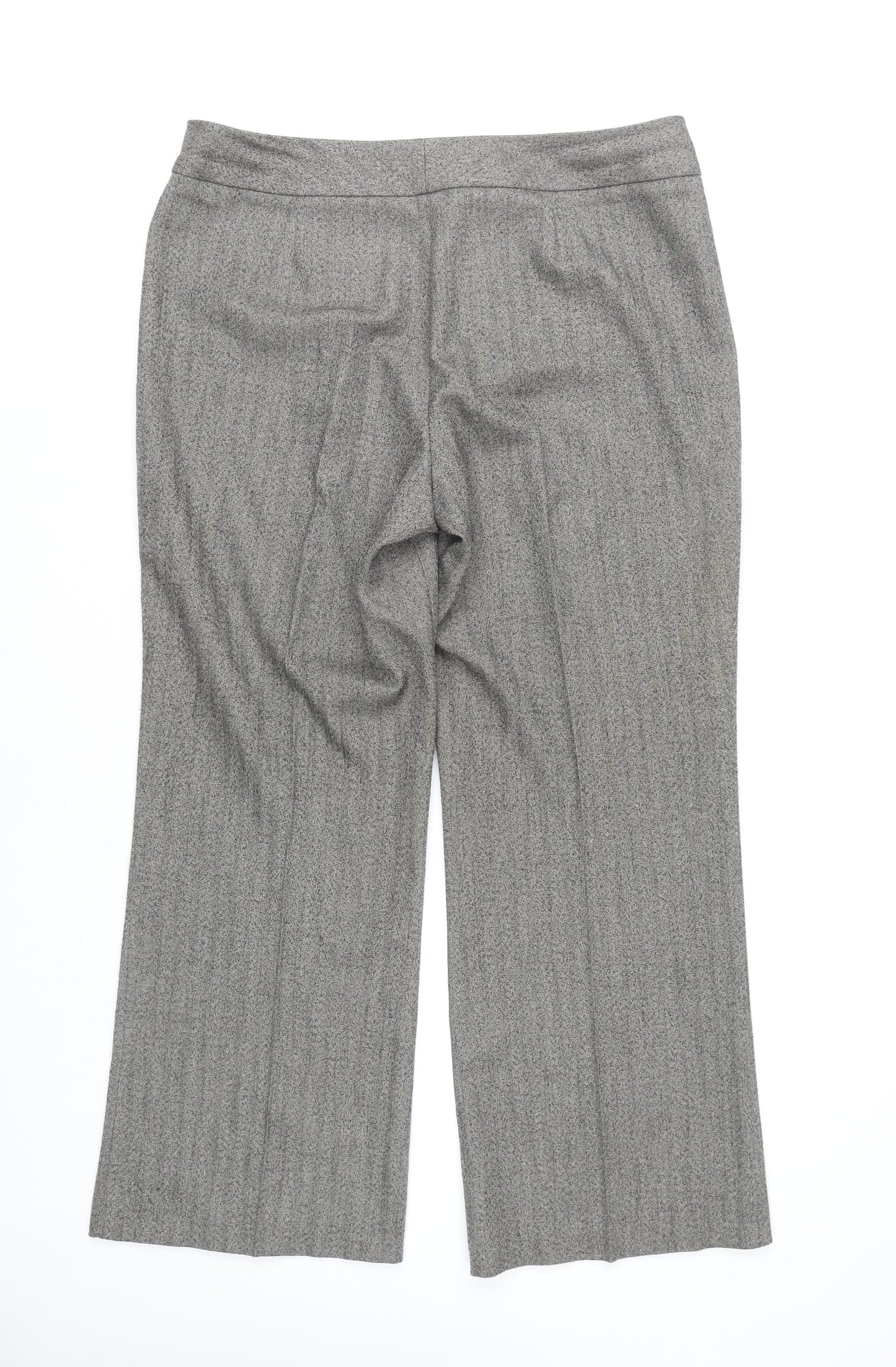 Womens UK Size 14 Marks and Spencer Regular Fit  Grey Trousers