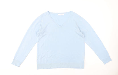 Womens UK Size 12/14 Julipa Blue Pullover Jumper