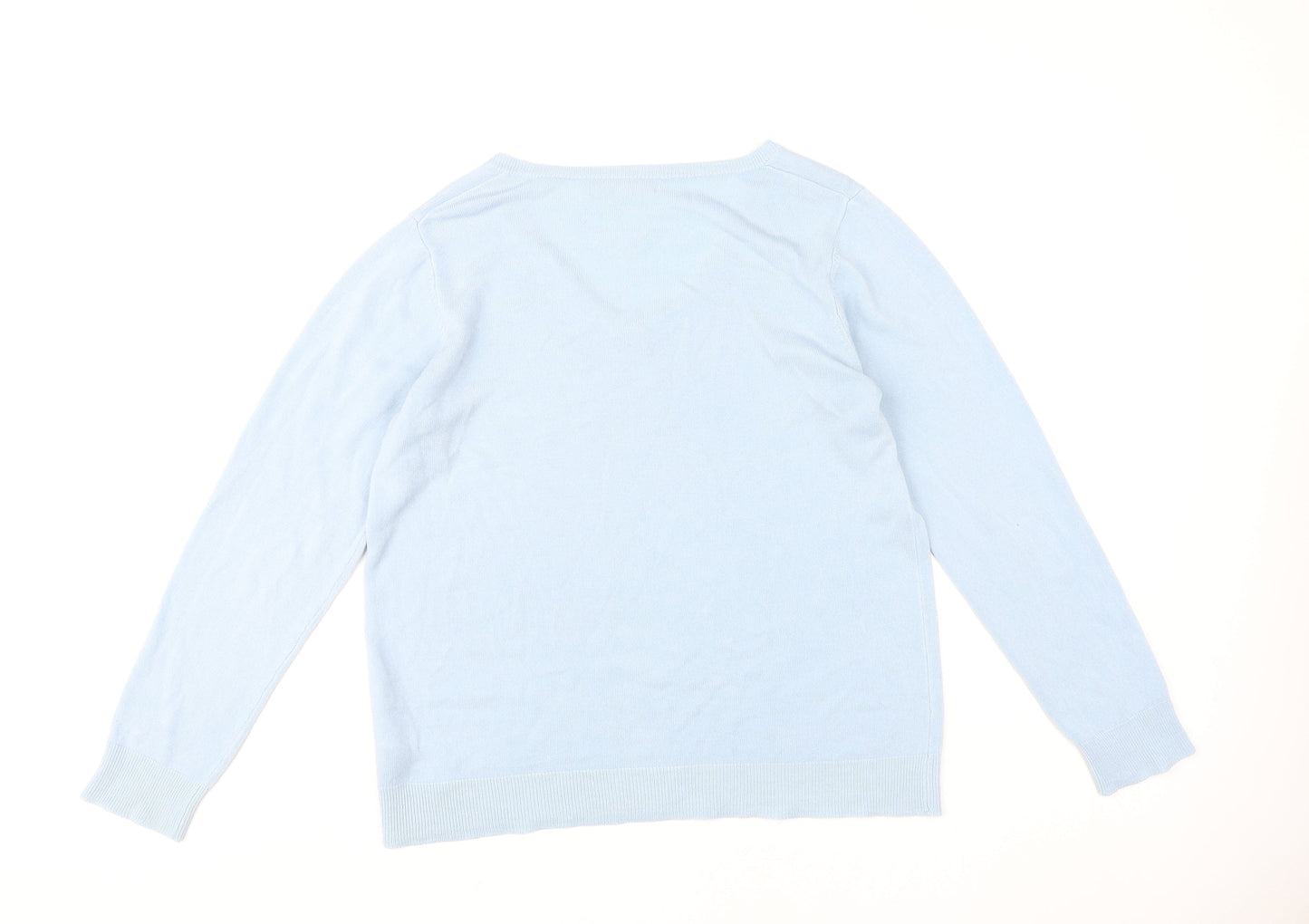 Womens UK Size 12/14 Julipa Blue Pullover Jumper