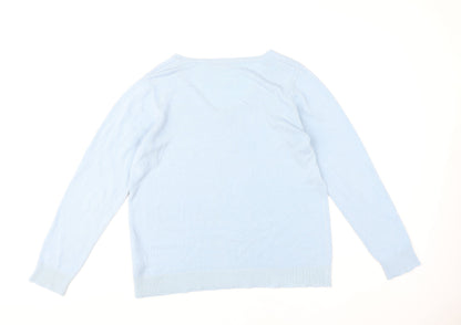 Womens UK Size 12/14 Julipa Blue Pullover Jumper