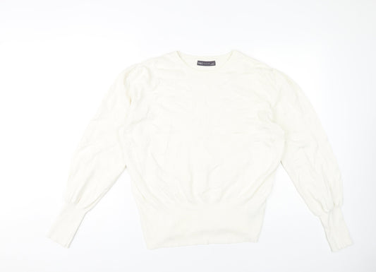 Womens UK Size L Marks and Spencer Ivory Pullover Jumper