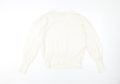 Womens UK Size L Marks and Spencer Ivory Pullover Jumper