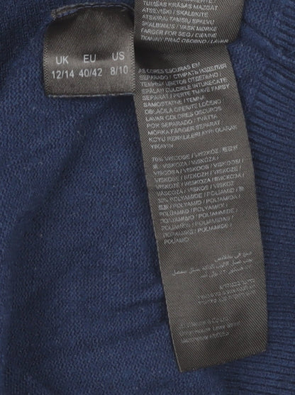 Womens UK Size 12/14 Capsule Blue Pullover Jumper