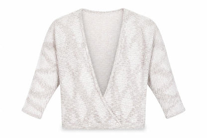 Womens UK Size 12 St Michael Beige Wrap Jumper