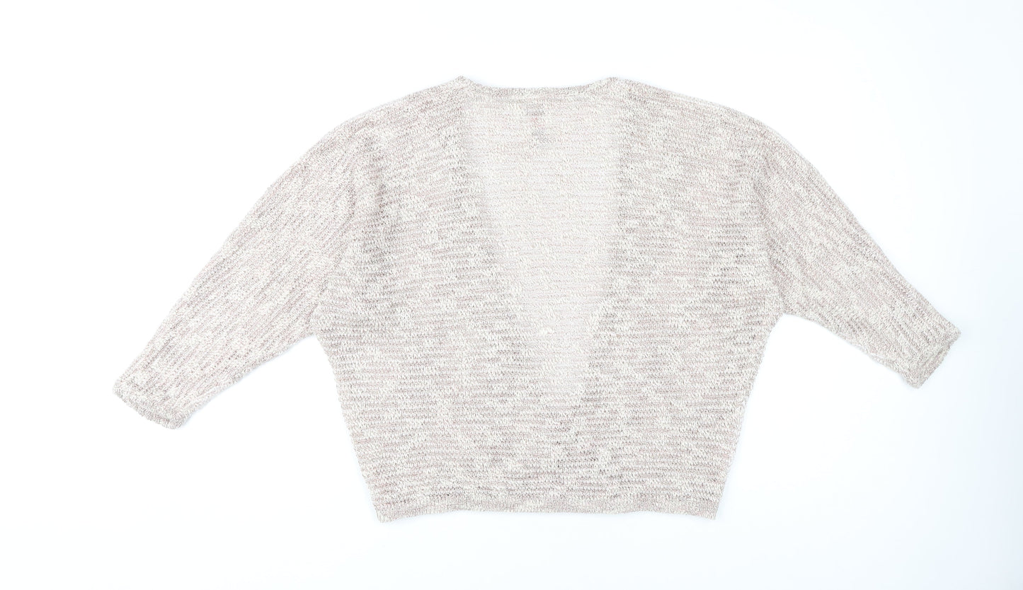 Womens UK Size 12 St Michael Beige Wrap Jumper