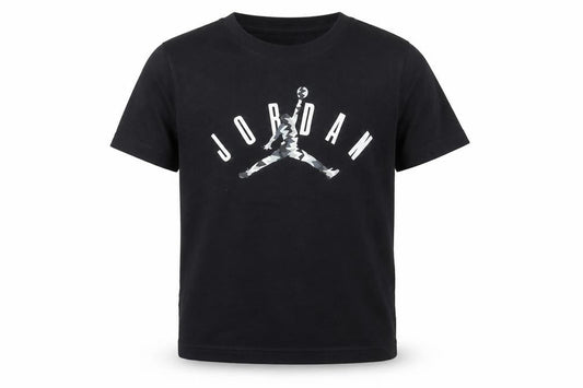 Jordan Boys Black T-Shirt, Size 10-12, Iconic Logo, Casual Wear