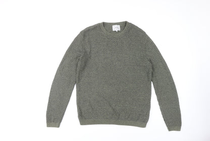 Topman Men's Green Medium Knit Pullover Jumper