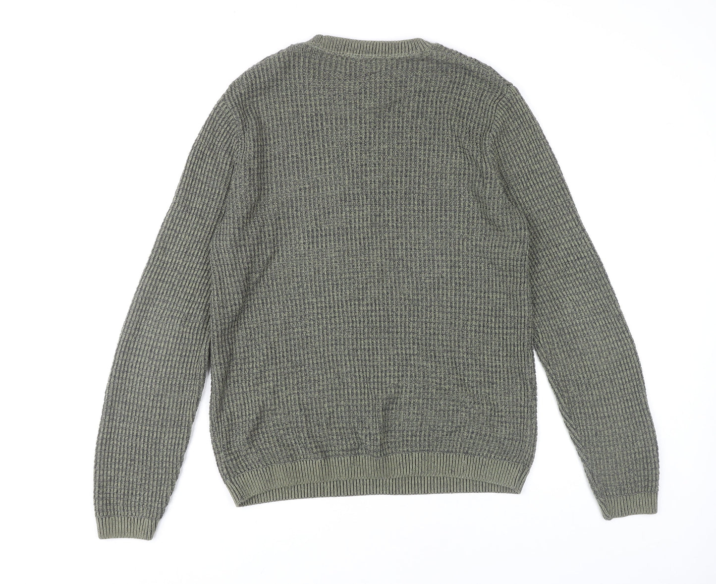 Topman Men's Green Medium Knit Pullover Jumper
