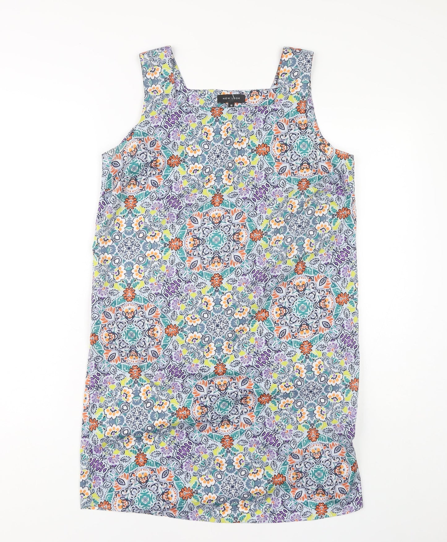New Look Women's Multicoloured Floral Dress Size 12
