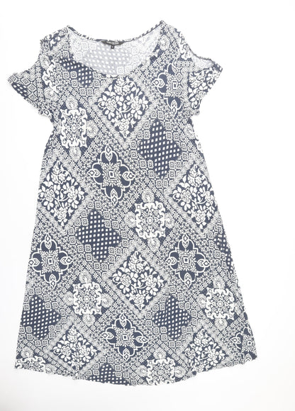 Debenhams Geometric Print Casual Dress Size 18