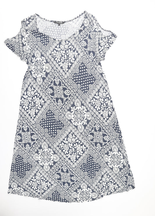 Debenhams Geometric Print Casual Dress Size 18