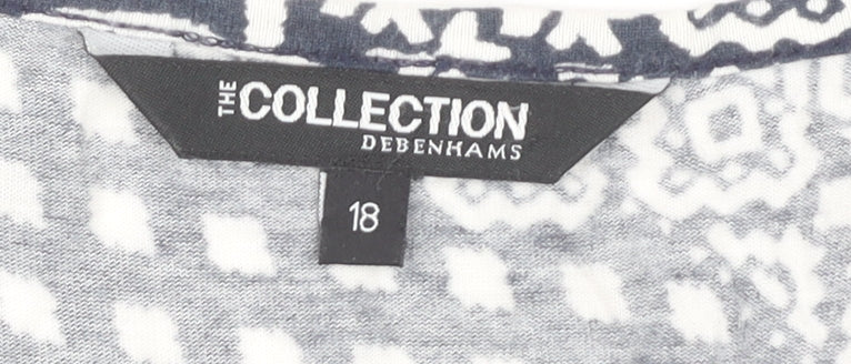 Debenhams Geometric Print Casual Dress Size 18