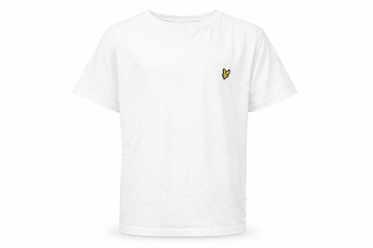 Lyle & Scott Boys White Cotton T-Shirt, Size 10-11, Logo Accent