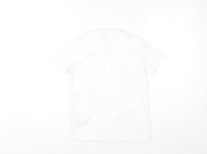 Lyle & Scott Boys White Cotton T-Shirt, Size 10-11, Logo Accent