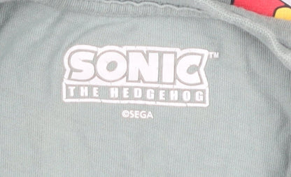 SEGA Boys Green Sonic T-Shirt, 5-6 Years, Graphic Print