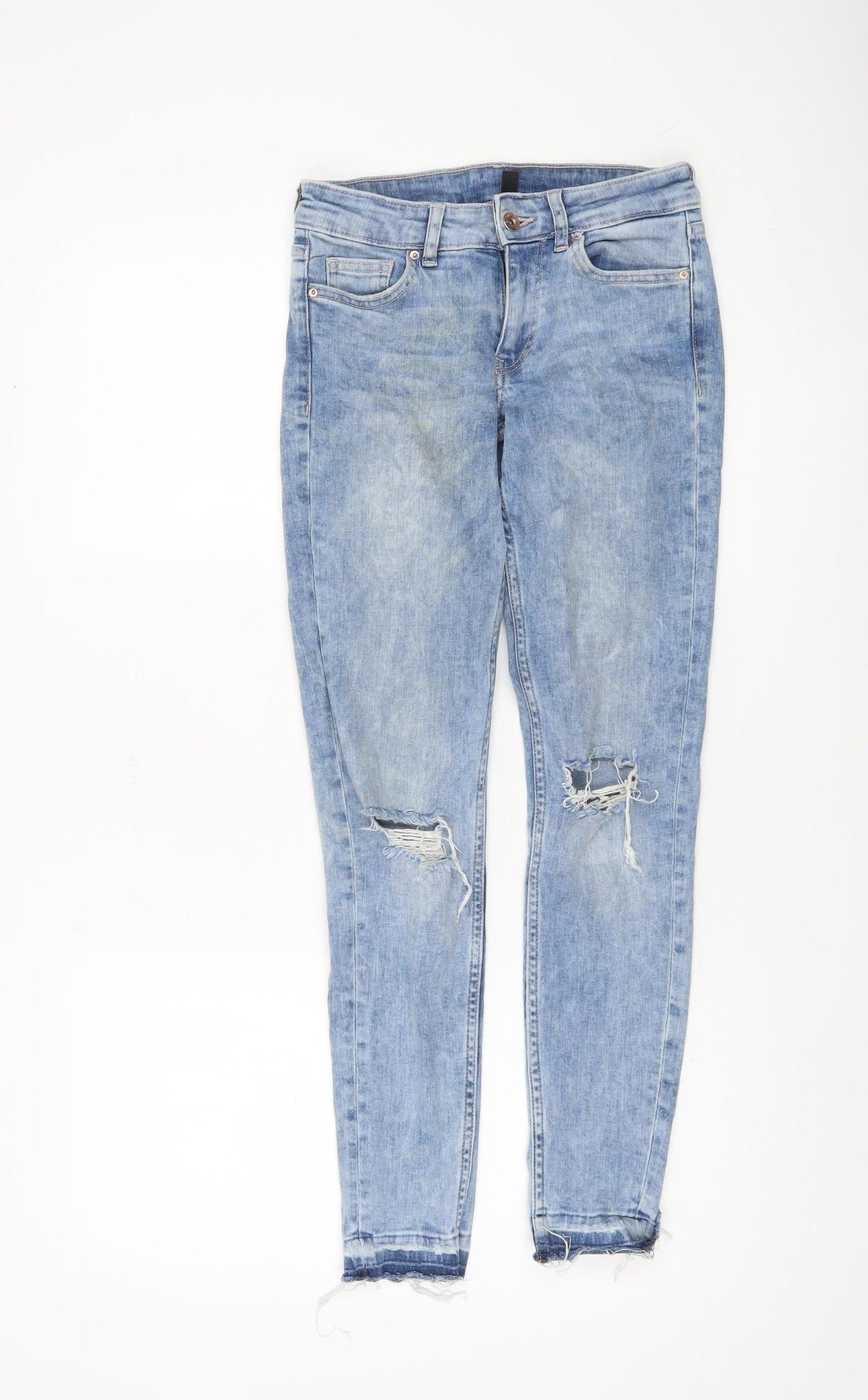 Womens UK Size 6 H&M Slim Fit Skinny Blue Jeans