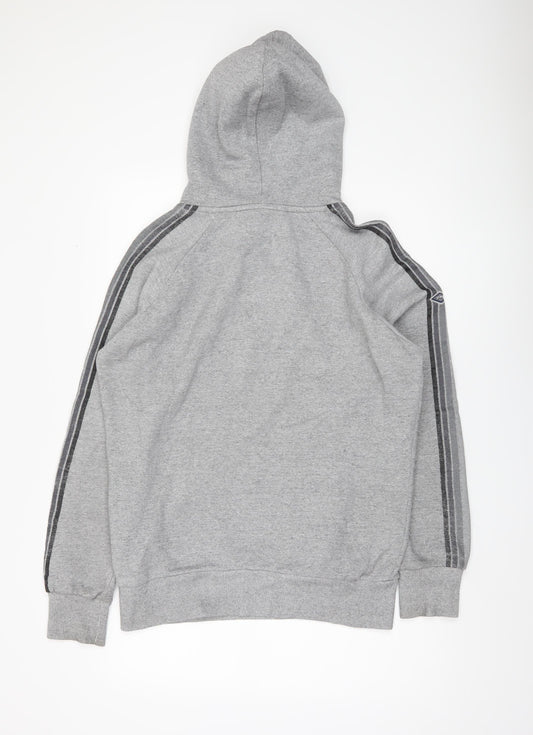 Superdry Men’s Grey Hoodie, L, Pullover Logo Design