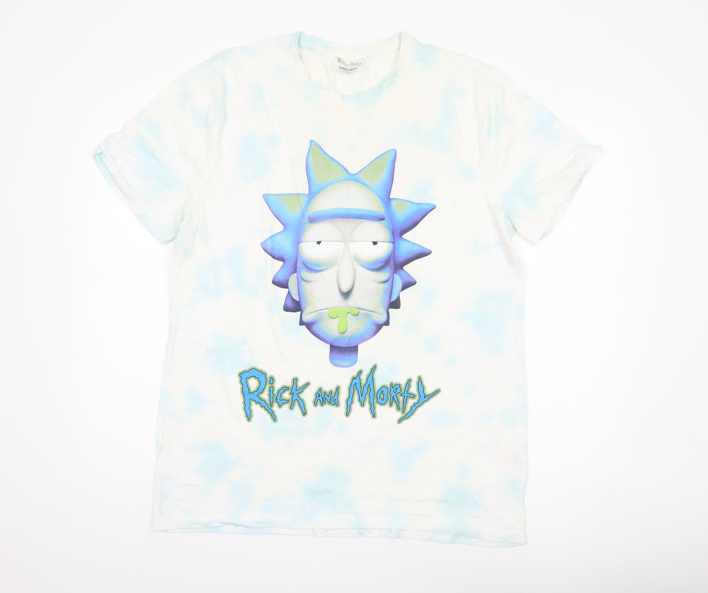 Rick and Morty Men's XL Multicoloured T-Shirt, Cartoon Style