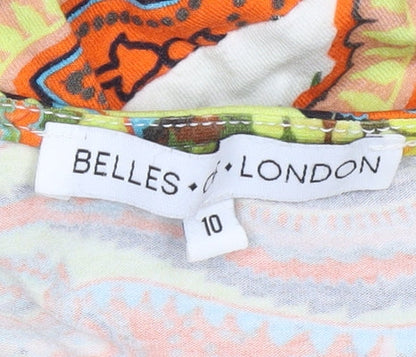 Belles of London Women's Multicoloured Paisley Dress, Size 10