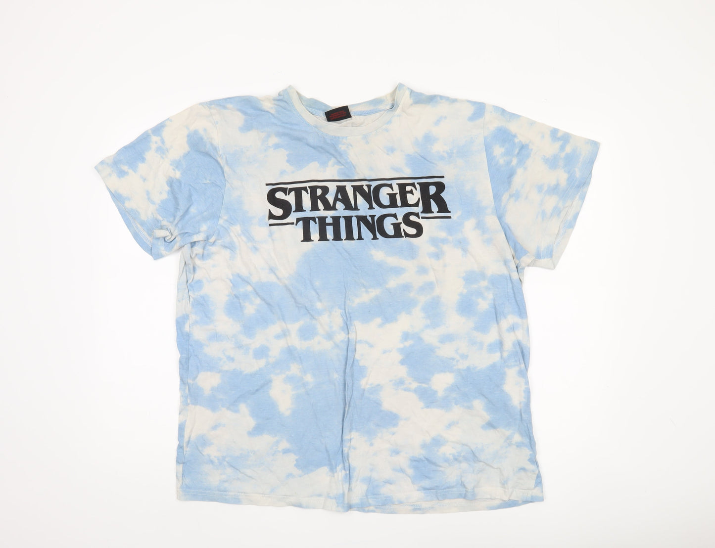 Stranger Things Men's XL Blue Graphic T-Shirt