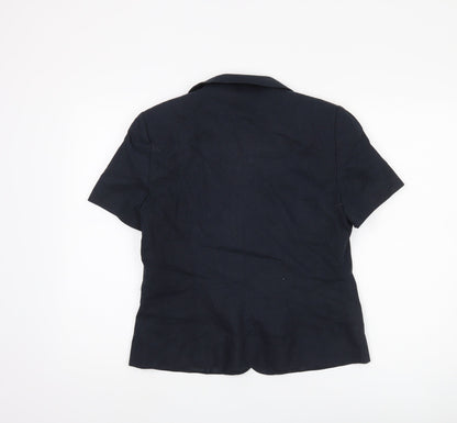 Classics Women's Navy Blue Short Sleeve Blazer Size 12
