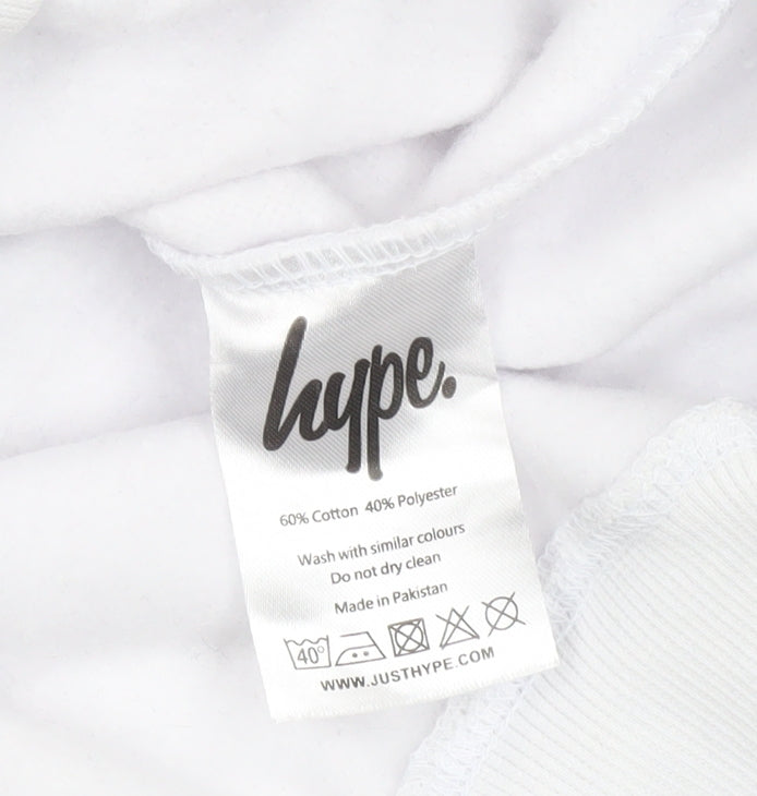 Hype Boys White Pullover Hoodie Size 16 Years