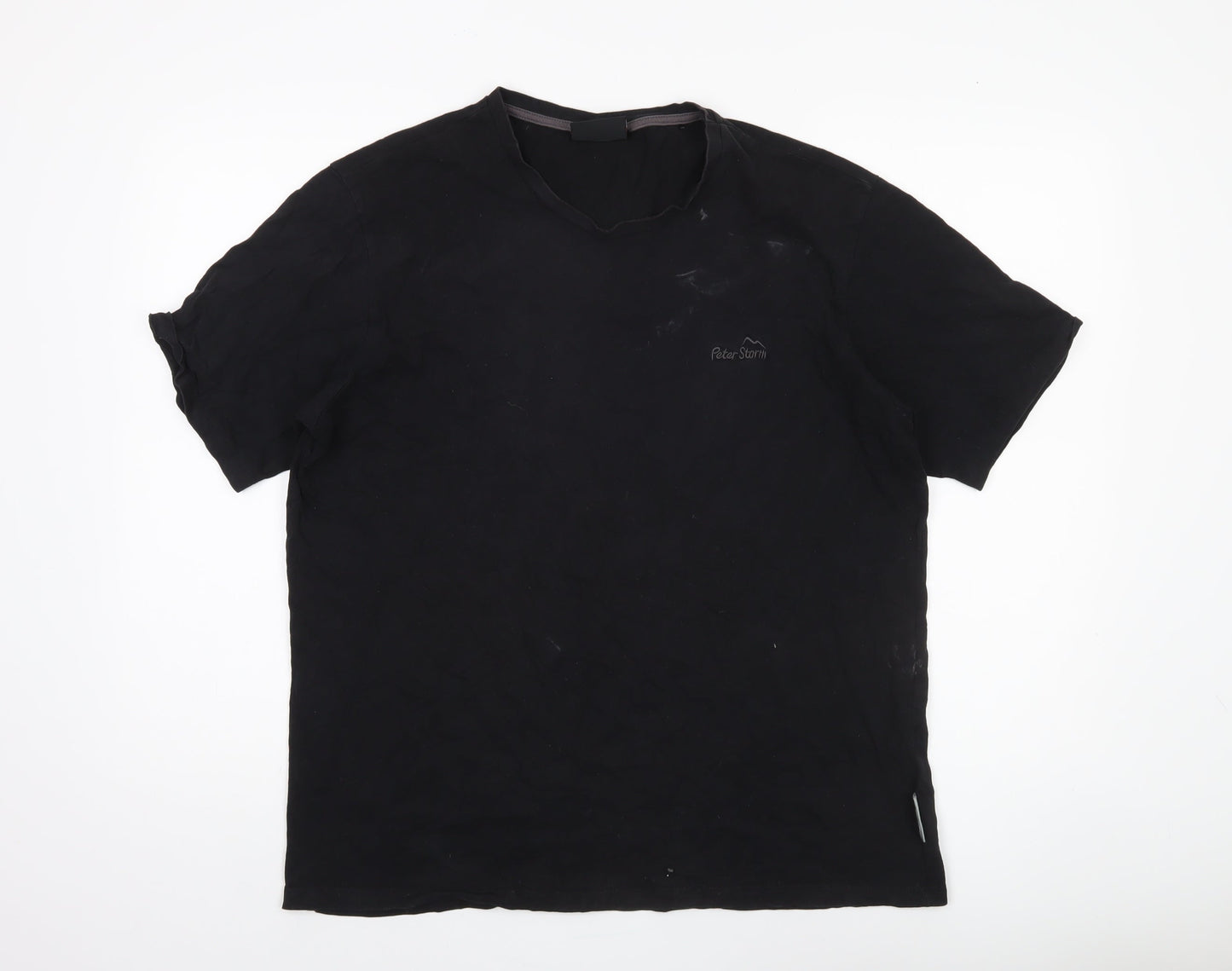 Peter Storm Men's Black XL T-Shirt, Short Sleeve, Logo Accent