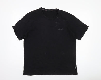 Peter Storm Men's Black XL T-Shirt, Short Sleeve, Logo Accent