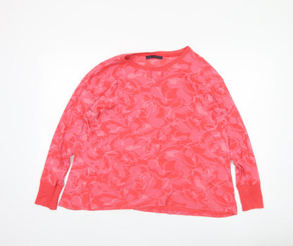 Womens UK Size 14 Marks and Spencer Pink Basic T-Shirt