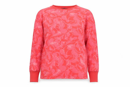Front view of Marks & Spencer Women's Pink Floral Long Sleeve Top