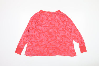 Womens UK Size 14 Marks and Spencer Pink Basic T-Shirt