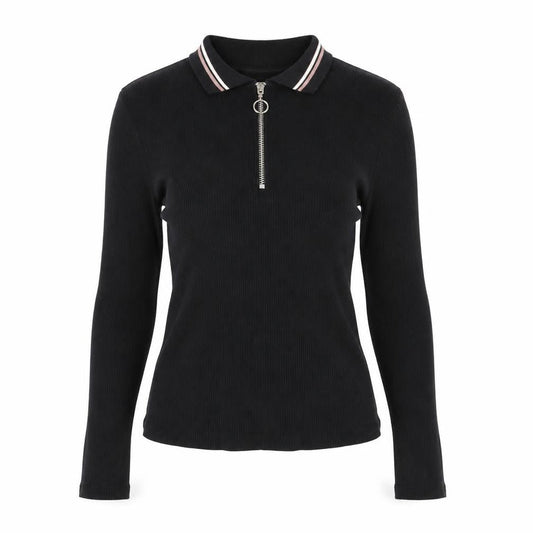 Womens UK Size XS Pull&Bear Black Jersey Blouse