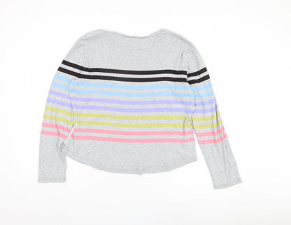 Womens UK Size L Talbots Multicoloured Basic T-Shirt