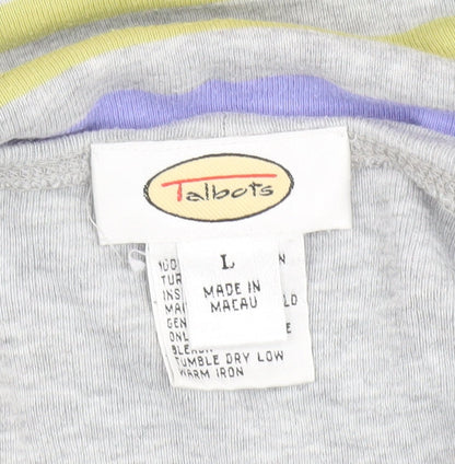 Womens UK Size L Talbots Multicoloured Basic T-Shirt