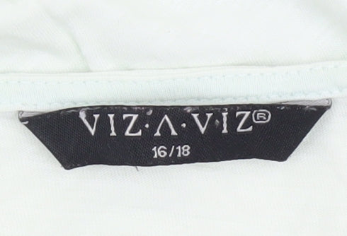 Womens UK Size 16 VIZ-A-VIZ White  T-Shirt