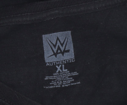 WWE Men's Black XL Graphic Print T-Shirt