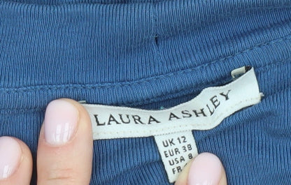 Laura Ashley Women's Blue Long Sleeve Top UK 12