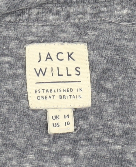Jack Wills Women's Blue T-Shirt Size 14