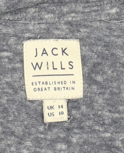 Jack Wills Women's Blue T-Shirt Size 14