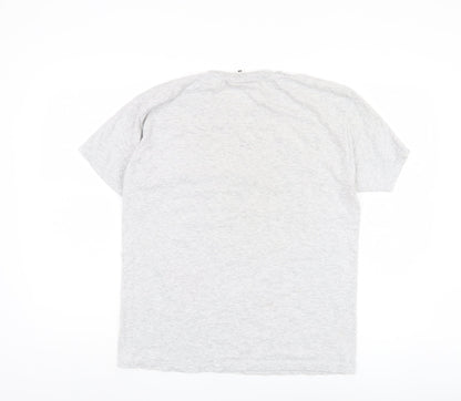 Men's Grey Batman T-Shirt M Short Sleeve Graphic