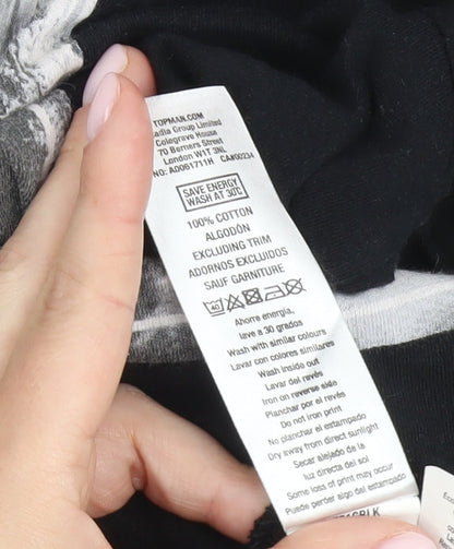 Topman Men's Black L Graphic Print T-Shirt