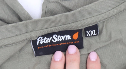 Peter Storm Men's Green Camping Theme 2XL T-Shirt