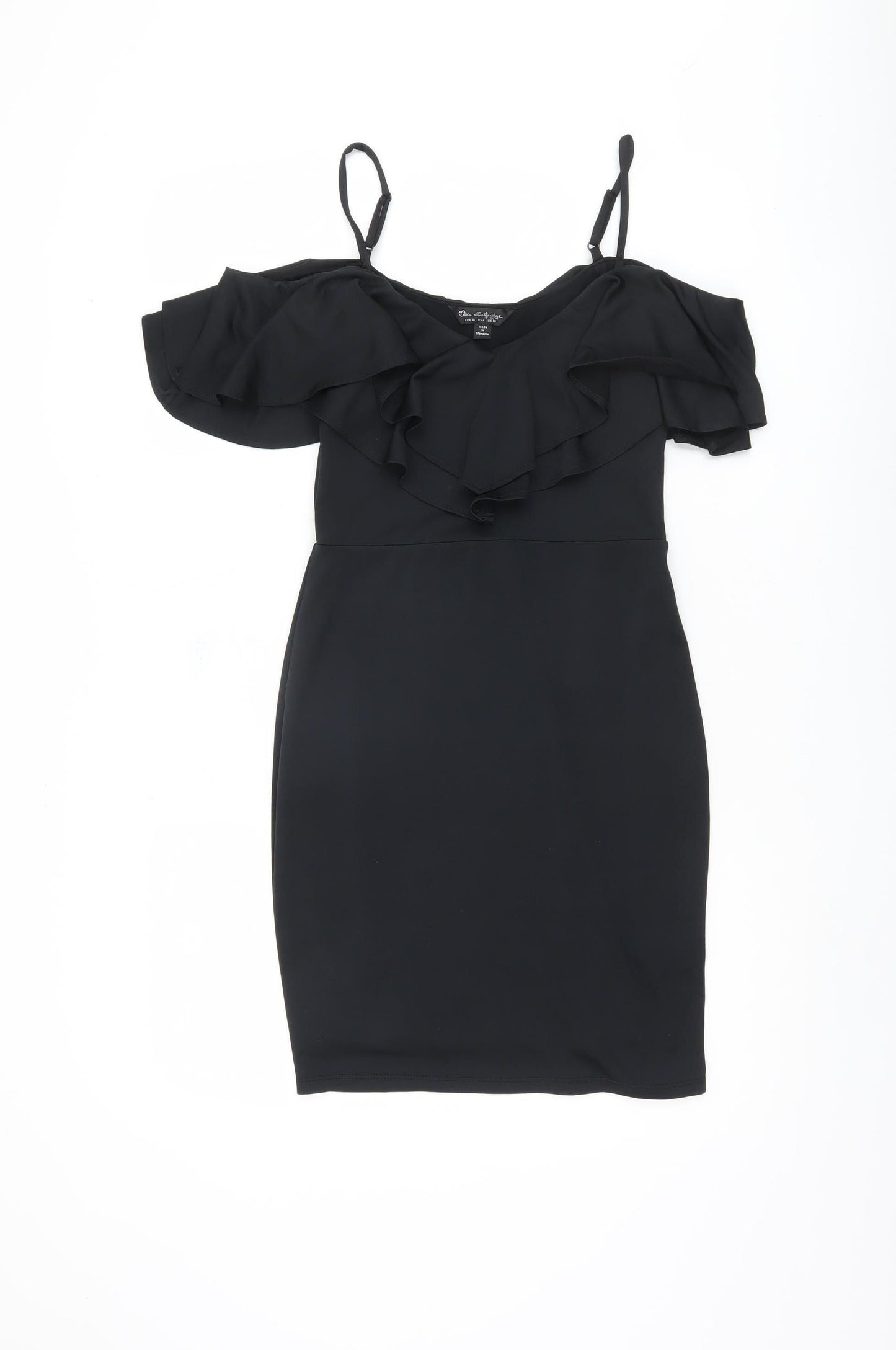 Miss Selfridge Women's Black Bodycon Dress Size 10