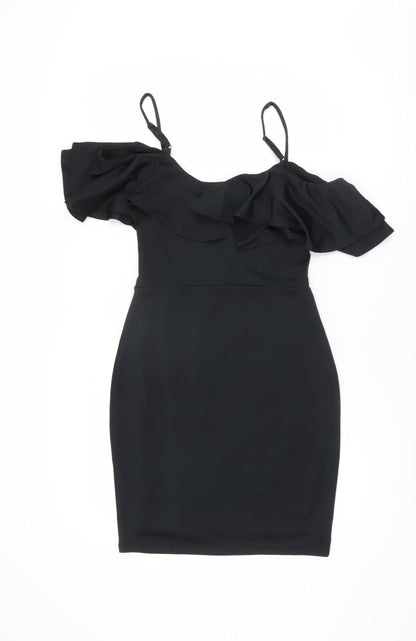 Miss Selfridge Women's Black Bodycon Dress Size 10